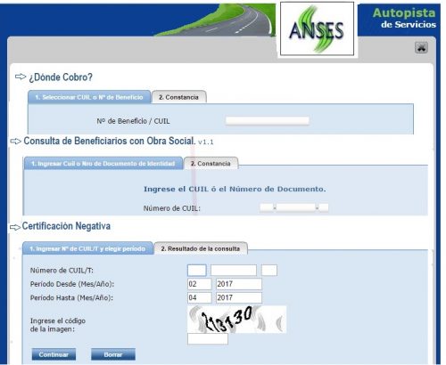 Anses AUTOPISTA DE SERVICIOS