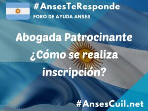 abogada patrocinante como se realiza inscripcion 3727
