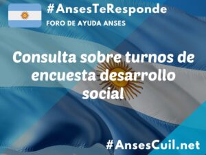 consulta sobre turnos de encuesta desarrollo social 2946