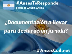documentacion a llevar para declaracion jurada 2930