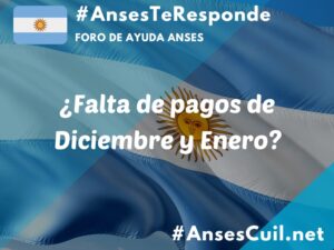 falta de pagos de diciembre y enero 5133