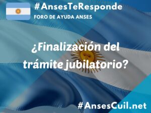 finalizacion del tramite jubilatorio 5087
