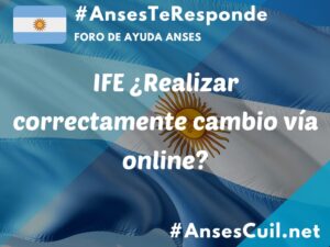 ife realizar correctamente cambio via online 5415