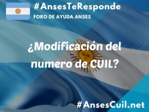 modificacion del numero de cuil 5330