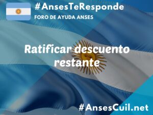 ratificar descuento restante 3425