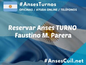 reservar anses turno faustino m parera 1374