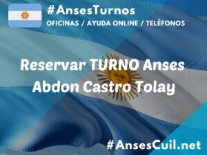 reservar turno anses abdon castro tolay 1548