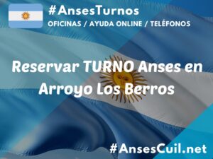 reservar turno anses en arroyo los berros 1825