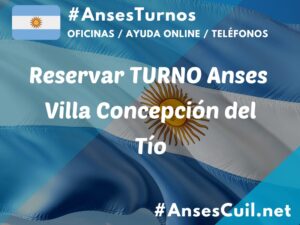 reservar turno anses villa concepcion del tio 1171