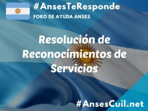 resolucion de reconocimientos de servicios 3290