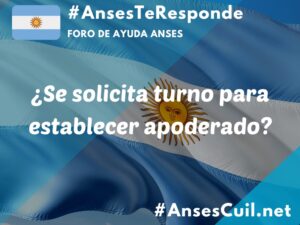 se solicita turno para establecer apoderado 3873