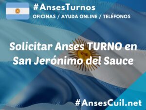 solicitar anses turno en san jeronimo del sauce 2295