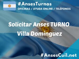 solicitar anses turno villa dominguez 1507