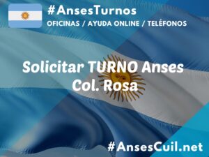 solicitar turno anses col rosa 2110