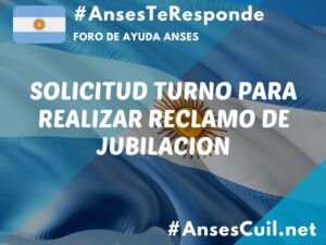 solicitud turno para realizar reclamo de jubilacion 2888