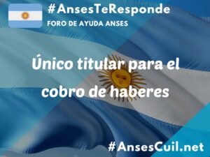 unico titular para el cobro de haberes 2948